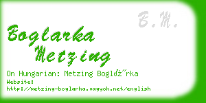 boglarka metzing business card